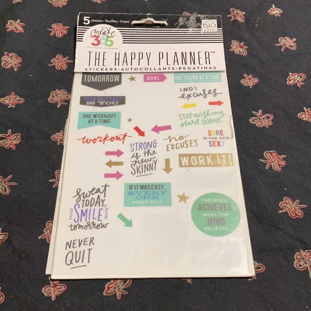 Me & my big ideas the happy planner stickers used